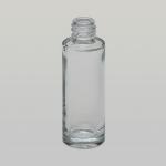 1 oz (30ml) Slim Deluxe Cylinder Bottle Clear Glass (Heavy Base Bottom)-mini case